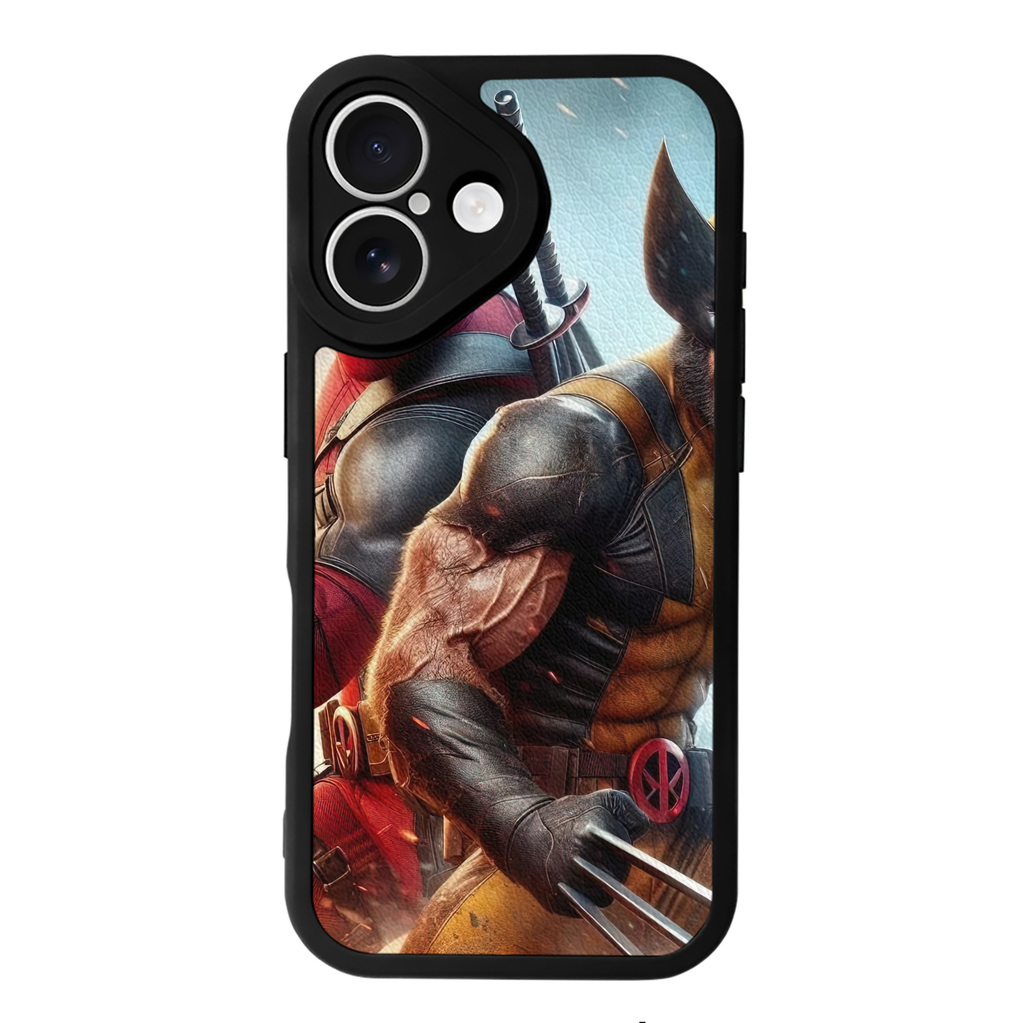 （画像用） Deadpool デッドプール 【iPhone 16シリーズ対応】シリコンスマホケース（レザー調） 材質：シリコン